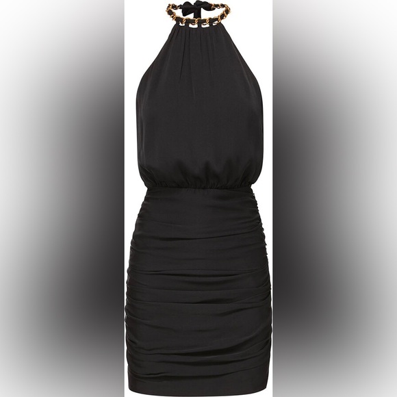 VERONICA BEARD Chain halterneck silk-blend minidress, Size 2, $598 - Picture 10 of 16